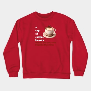 Coffee Art: Latte Art Heart Waterfall Crewneck Sweatshirt